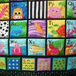 Alphabet colorful quilted w..