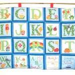ABC blue green quilted alph..
