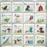 Alphabet Boys Blue Quilted ..