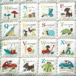 Alphabet Boys Blue Quilted ..
