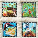Pirate Treasure quilted wal..