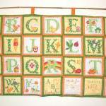 ABC yellow quilted alphabet..