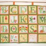 ABC yellow quilted alphabet..
