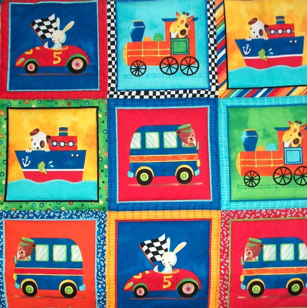 Car, Train, Bus, Boat Transport wall hanging/ playmat