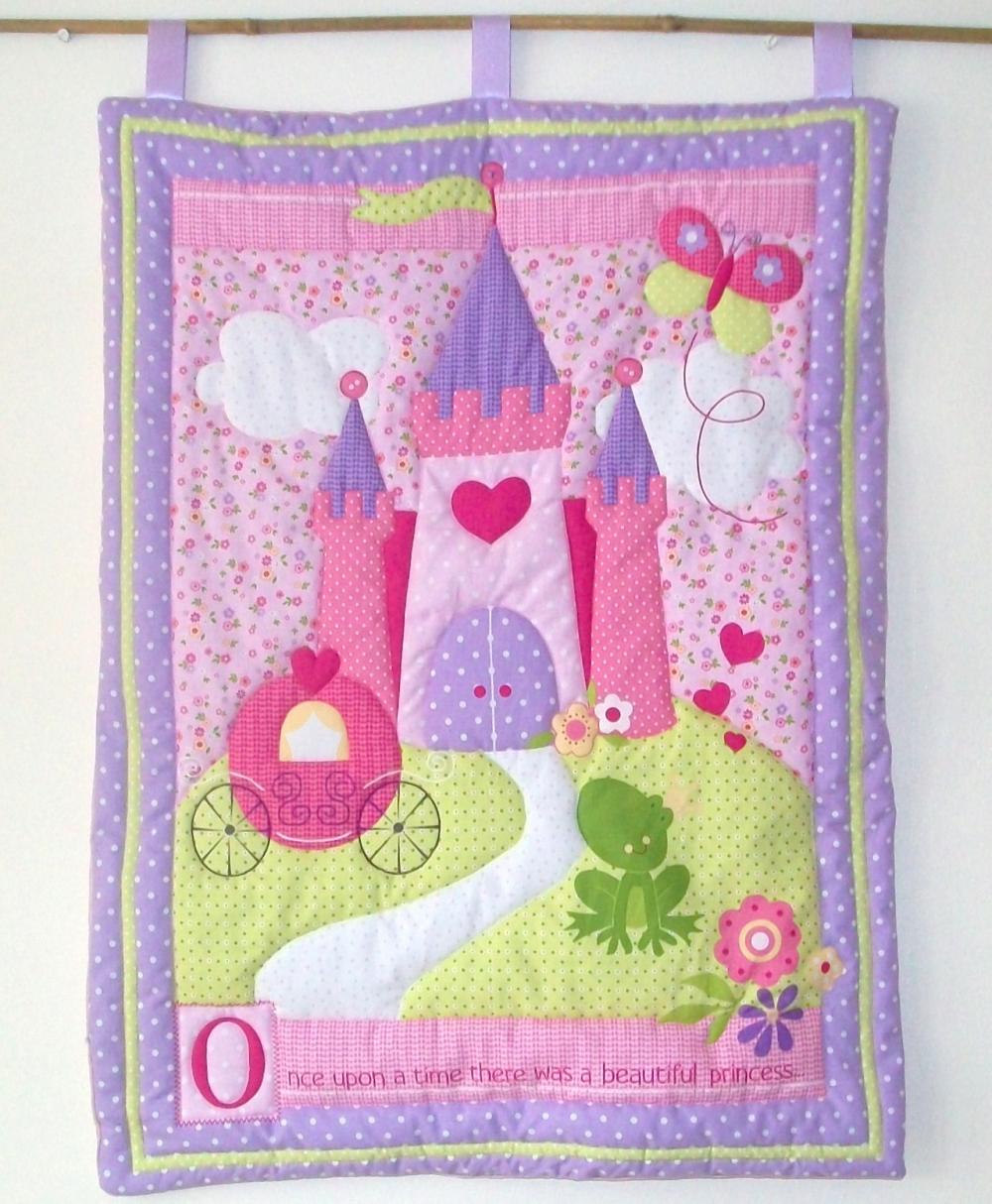 Princess Fairy Castle Quilted Wall Hanging