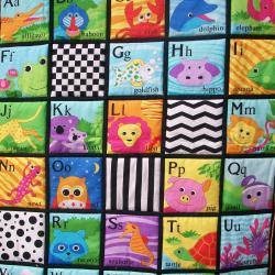 Alphabet colorful quilted wall hanging/ playmat