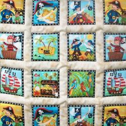 Pirate Treasure quilted wall hanging